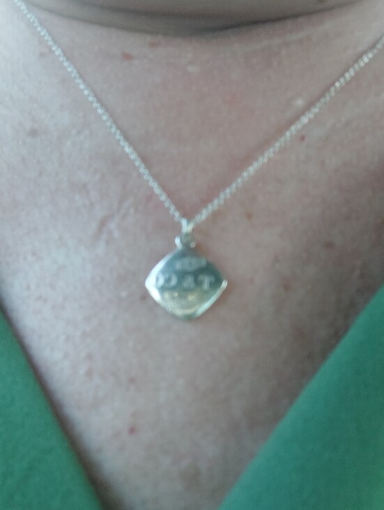 Tiffany & Co. Jewelry - Tiffany & Co 1837 Sterling Silver Cushion Square Pendant Chain Necklace 16"